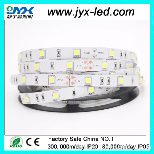 IN STOCK 5050smd White Waterproof LED flexible strip light for christmas,DC12V/24V 7.2W LED rope/ string light 30led/m